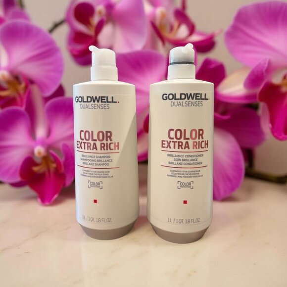 Goldwell Dualsenses Color Extra Shampoo Conditioner Liter - Picture 1 of 3
